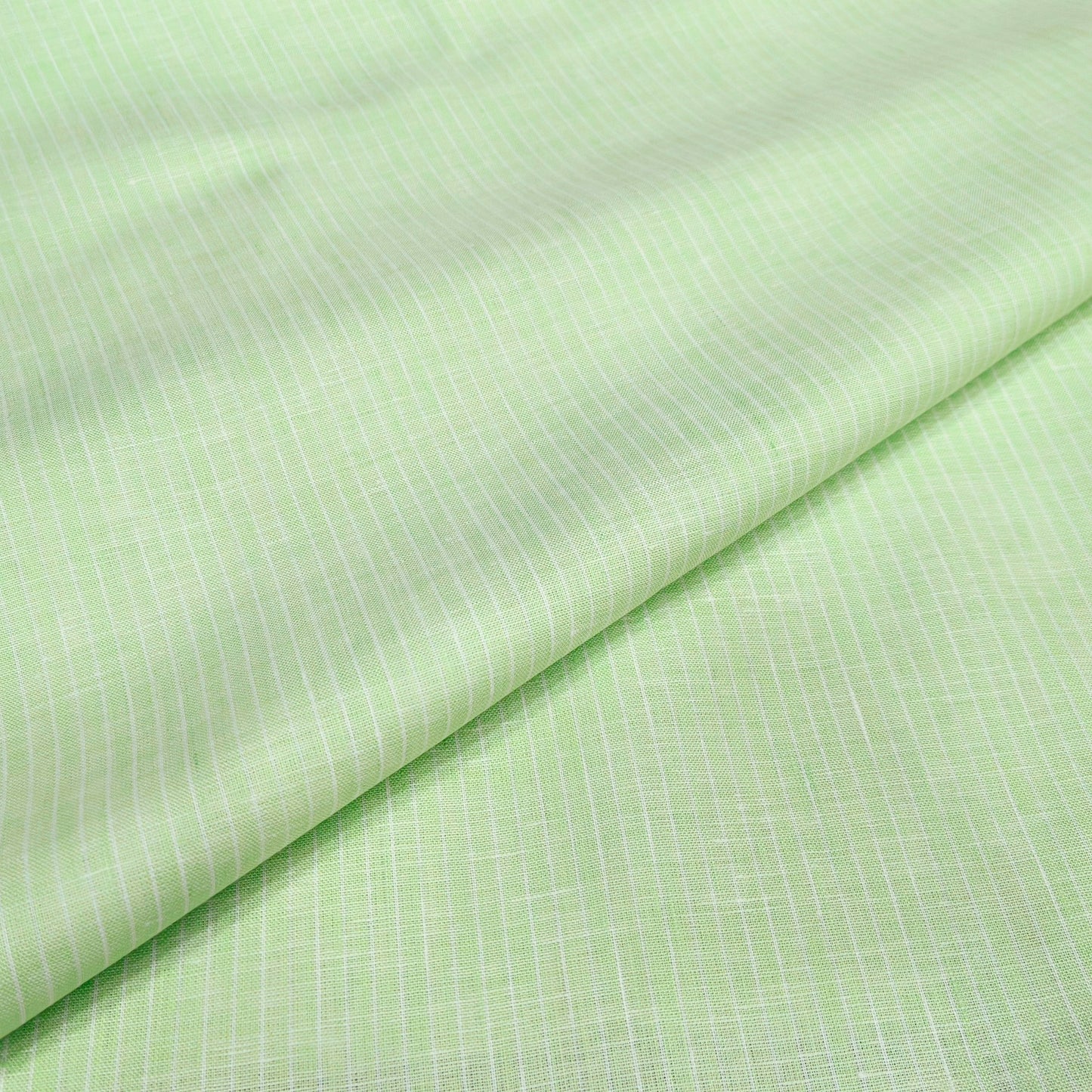 Mint Breeze Stripe Linen Fabric