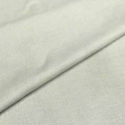 Olive Mist Micro Check Linen Fabric