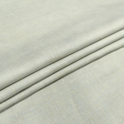 Olive Mist Micro Check Linen Fabric