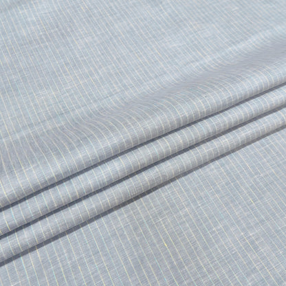 Sky Mist Pinstripe Linen Fabric
