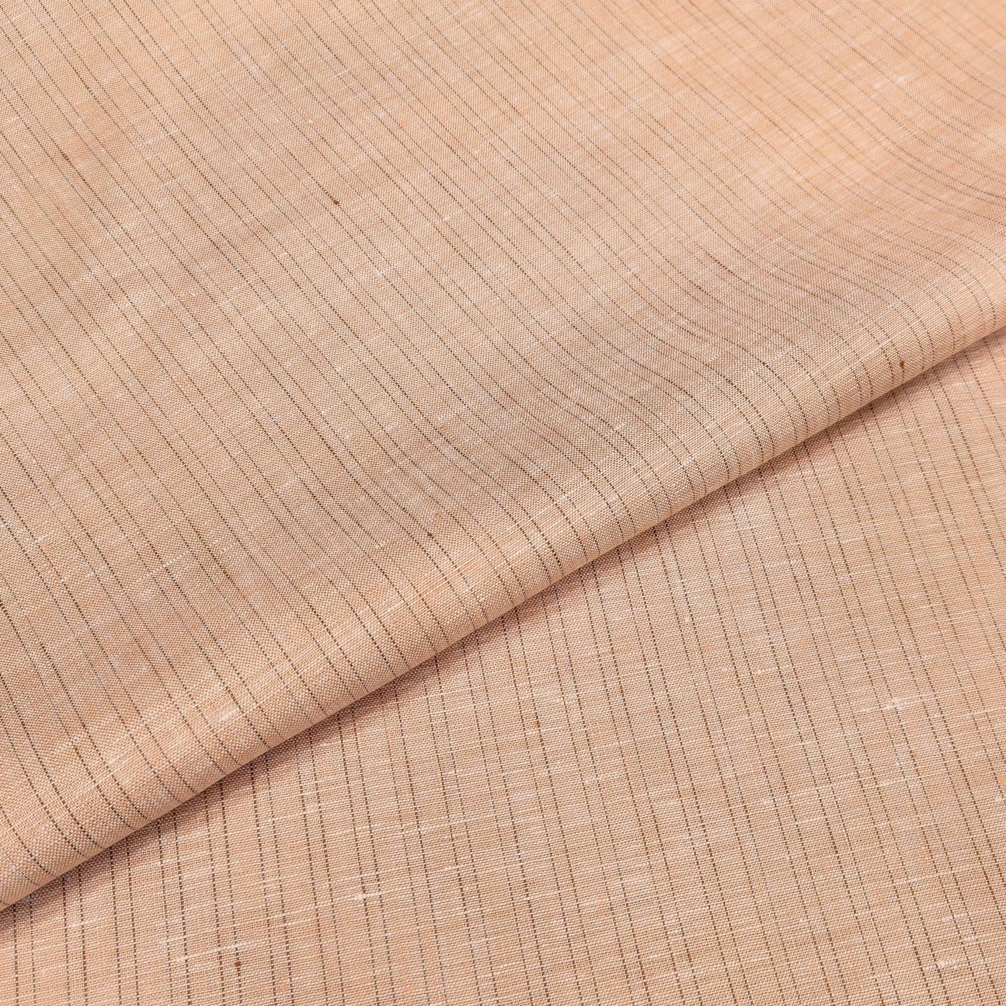 Sandstone Dune Stripe Linen Fabric