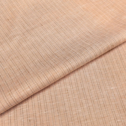 Sandstone Dune Stripe Linen Fabric