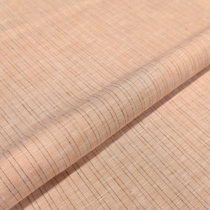 Sandstone Dune Stripe Linen Fabric