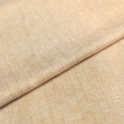 Golden Sand Stripe Linen Fabric