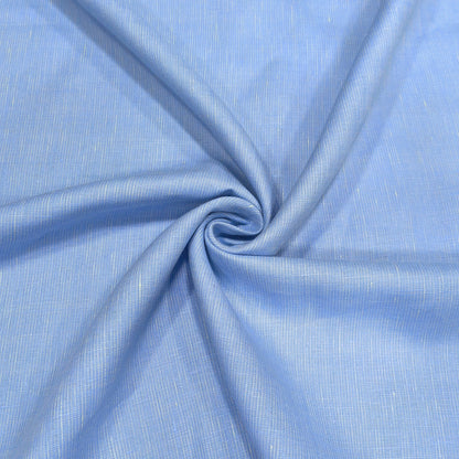 Skyline Blue Linen Fabric