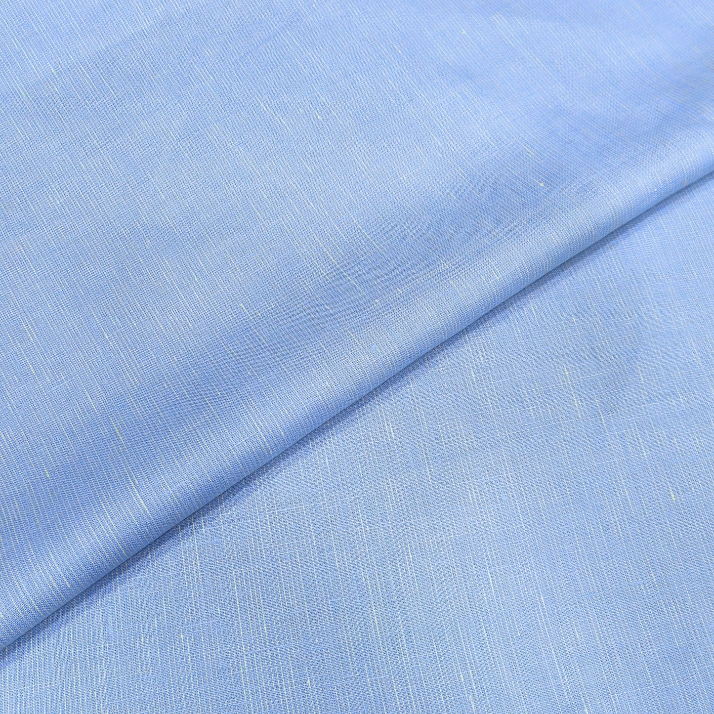 Skyline Blue Linen Fabric