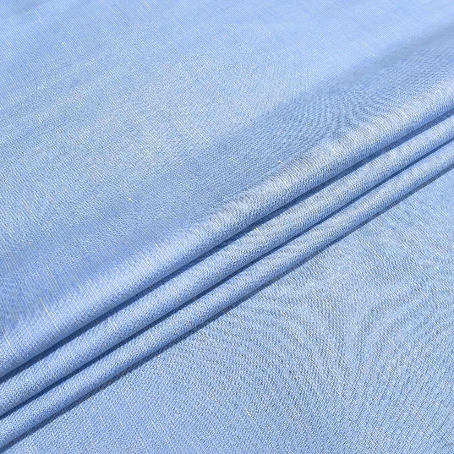 Skyline Blue Linen Fabric