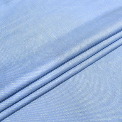 Skyline Blue Linen Fabric