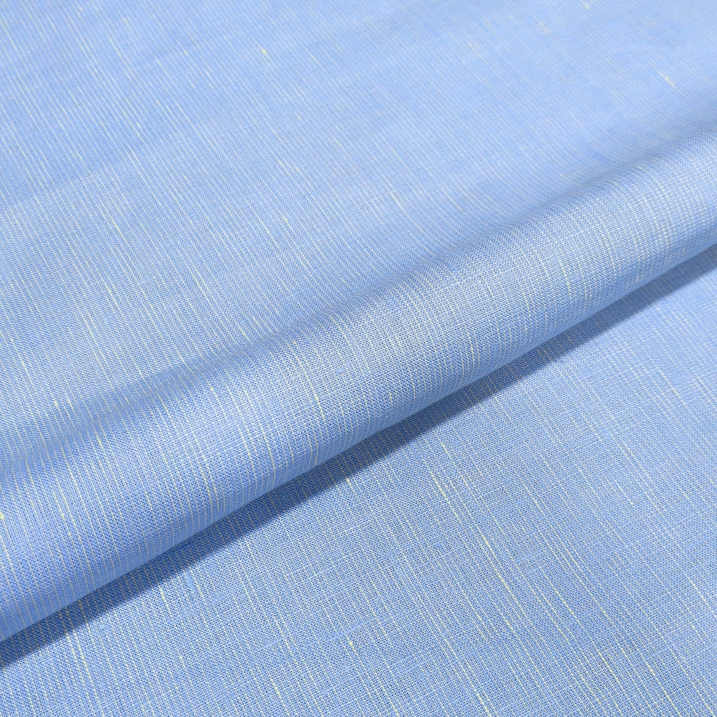Skyline Blue Linen Fabric