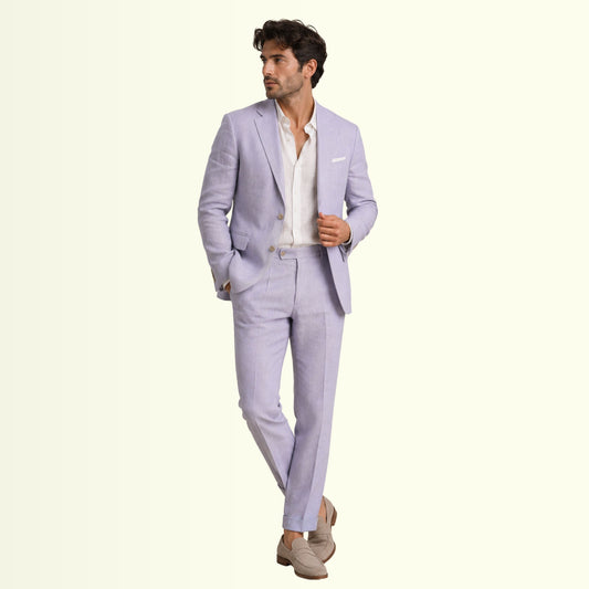 Lilac Smoke Linen Fabric