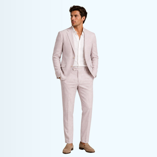 Blush Beige Linen Fabric