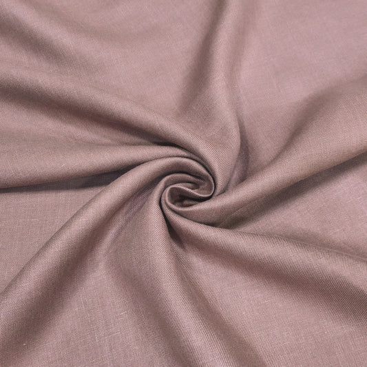 Dusty Rose Twill Linen Fabric