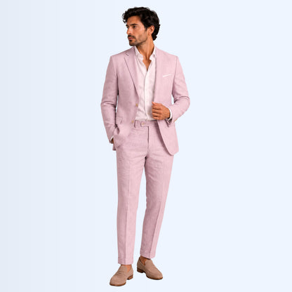 Soft Rose Linen Fabric