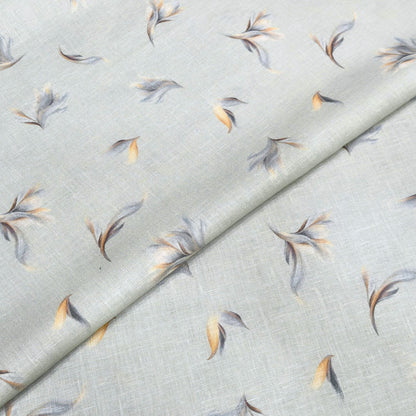 Feather Drift Printed Linen Fabric