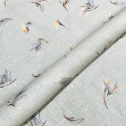 Feather Drift Printed Linen Fabric
