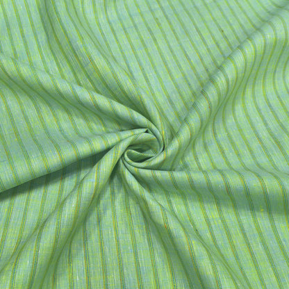 Mint Green Multi-Stripe Linen Fabric
