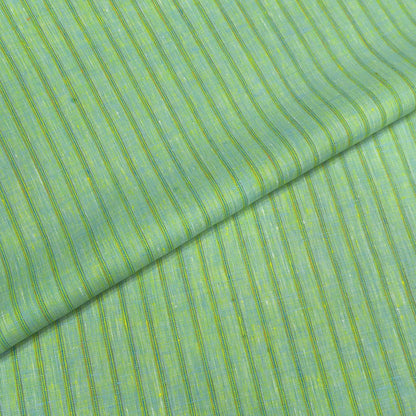Mint Green Multi-Stripe Linen Fabric