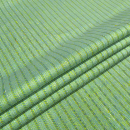 Mint Green Multi-Stripe Linen Fabric