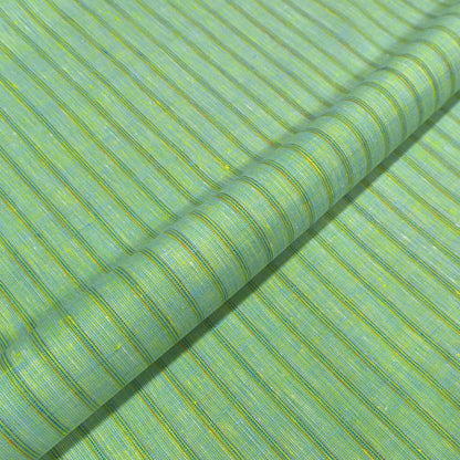 Mint Green Multi-Stripe Linen Fabric