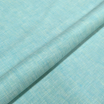 Aqua Blue Melange Linen Fabric