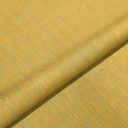 Mustard Gold Pinstripe Linen Fabric