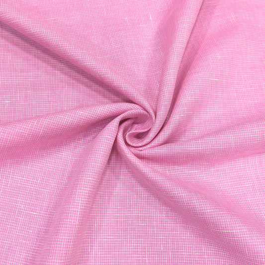 Candy Pink Linen Fabric