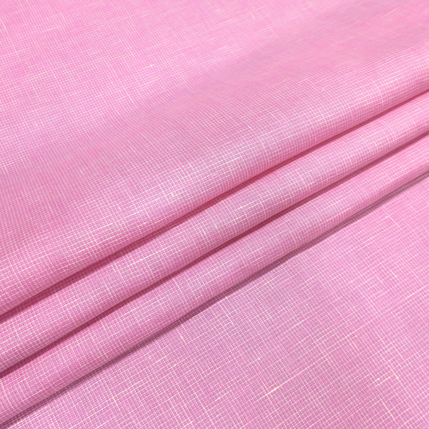 Candy Pink Linen Fabric