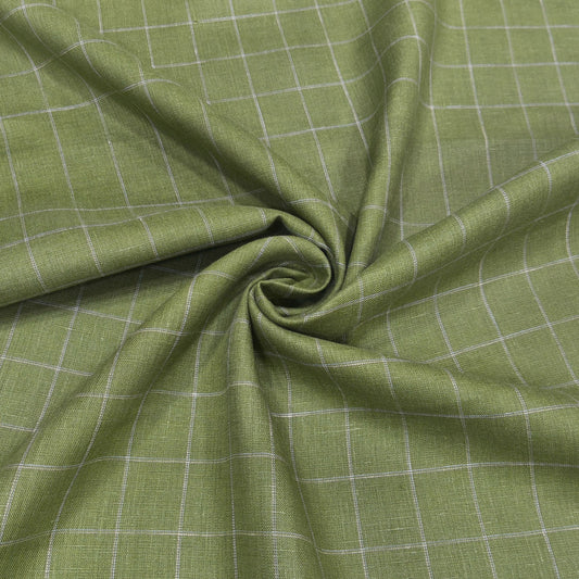 Tuscany Windowpane Linen Fabric