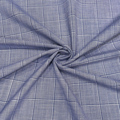 Royal Sapphire Estate Check Fabric
