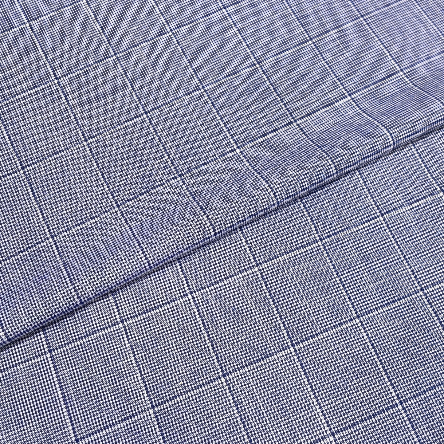 Royal Sapphire Estate Check Fabric