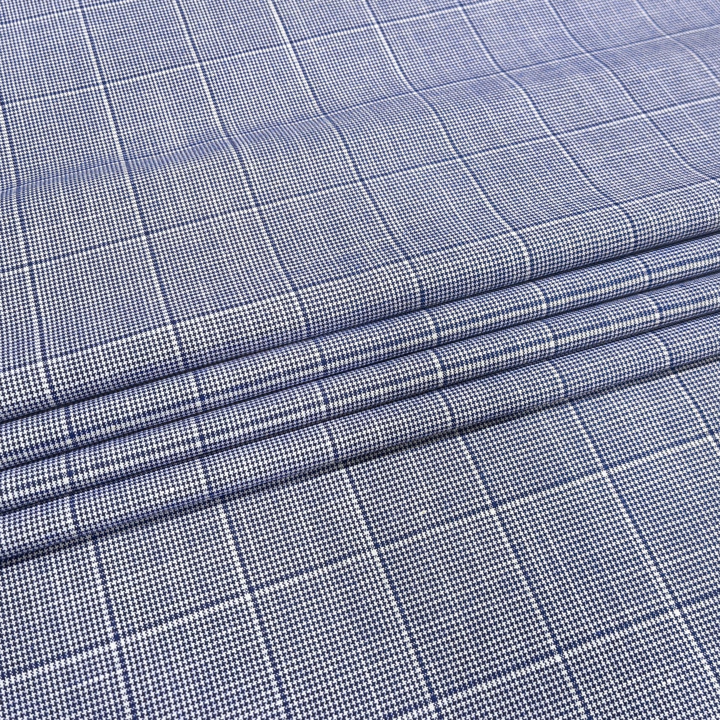 Royal Sapphire Estate Check Fabric