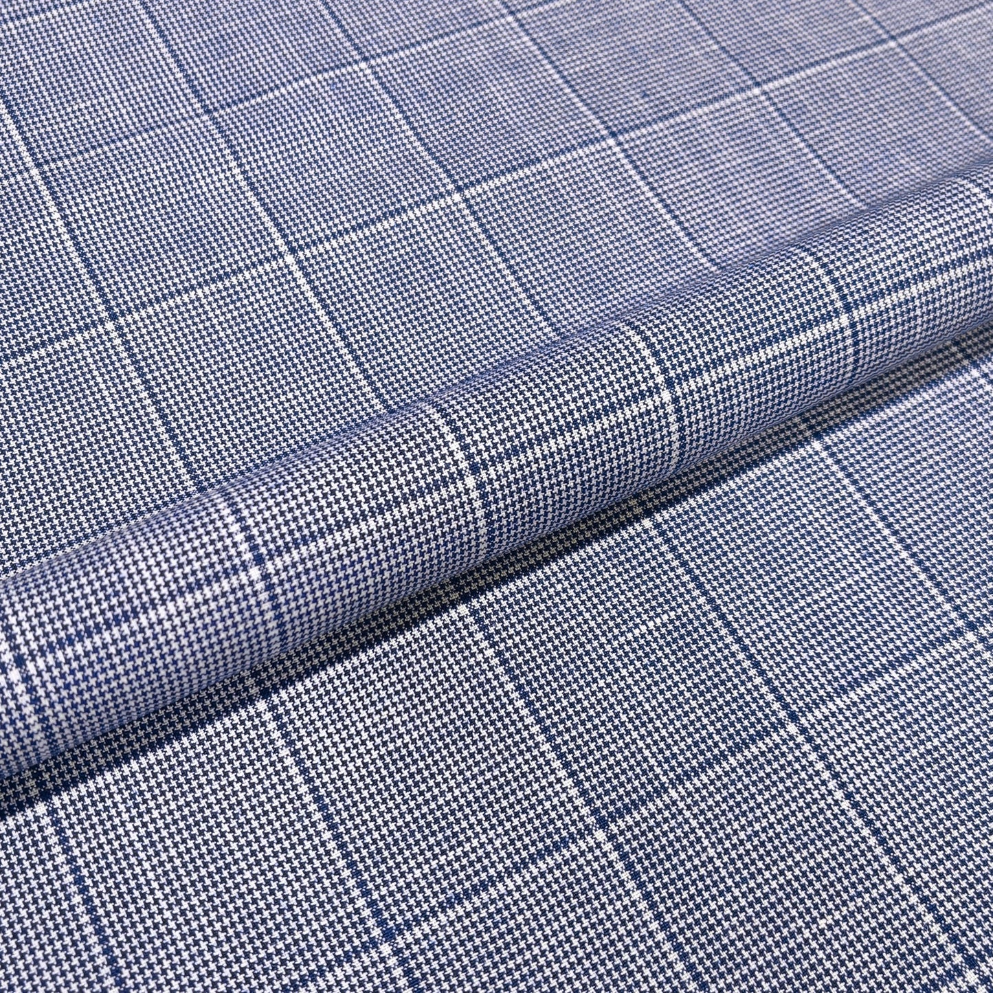Royal Sapphire Estate Check Fabric