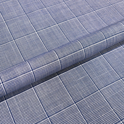 Royal Sapphire Estate Check Fabric