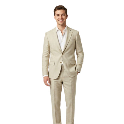Champagne Sand Heritage Check Fabric