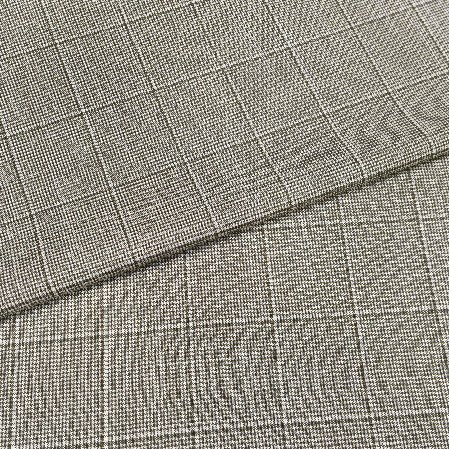 Dark Olive Heritage Check Fabric