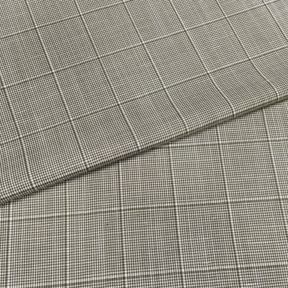 Dark Olive Heritage Check Fabric