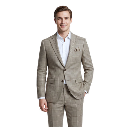 Dark Olive Heritage Check Fabric