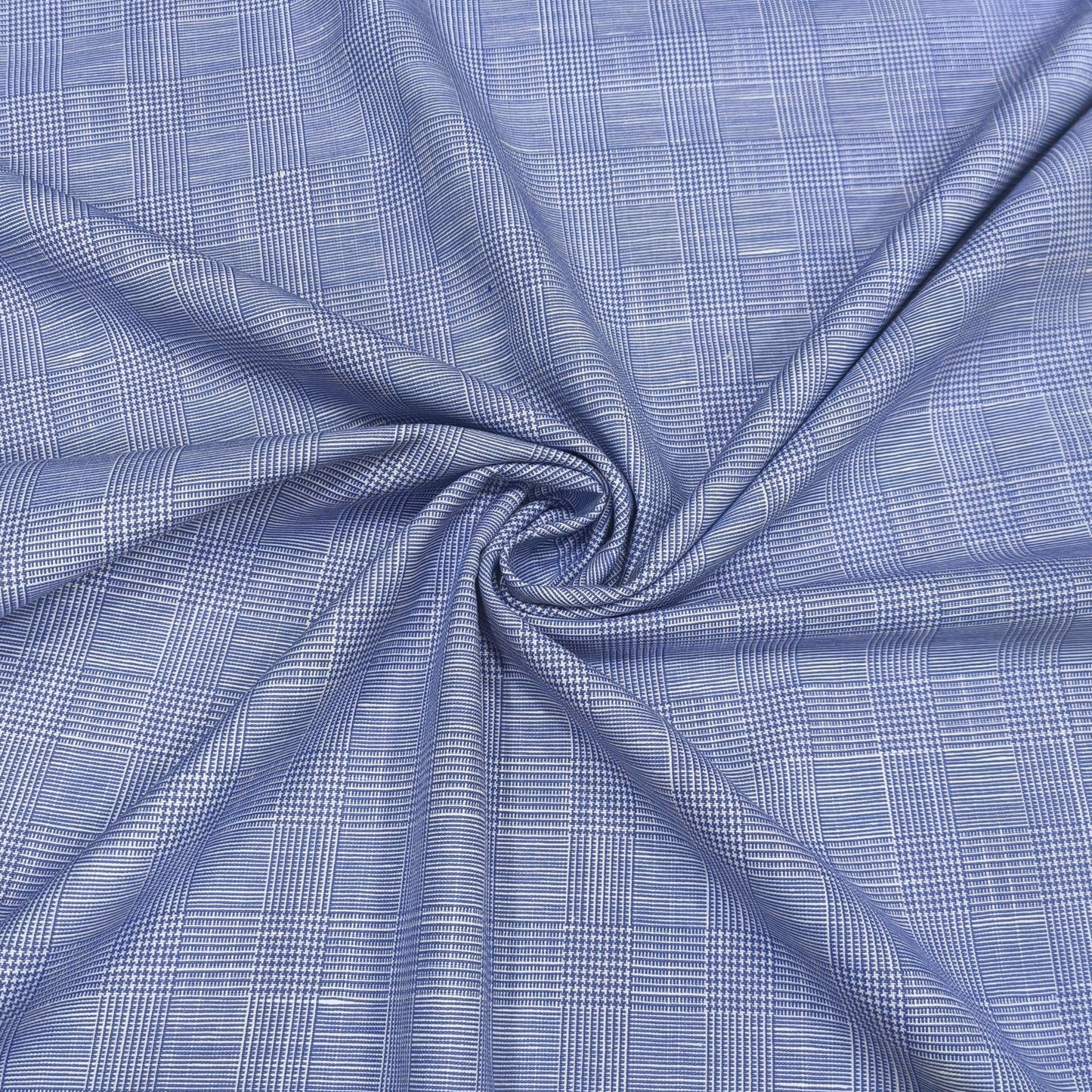 Blue Breeze Heritage Check Fabric