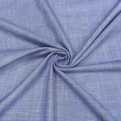 Blue Breeze Heritage Check Fabric