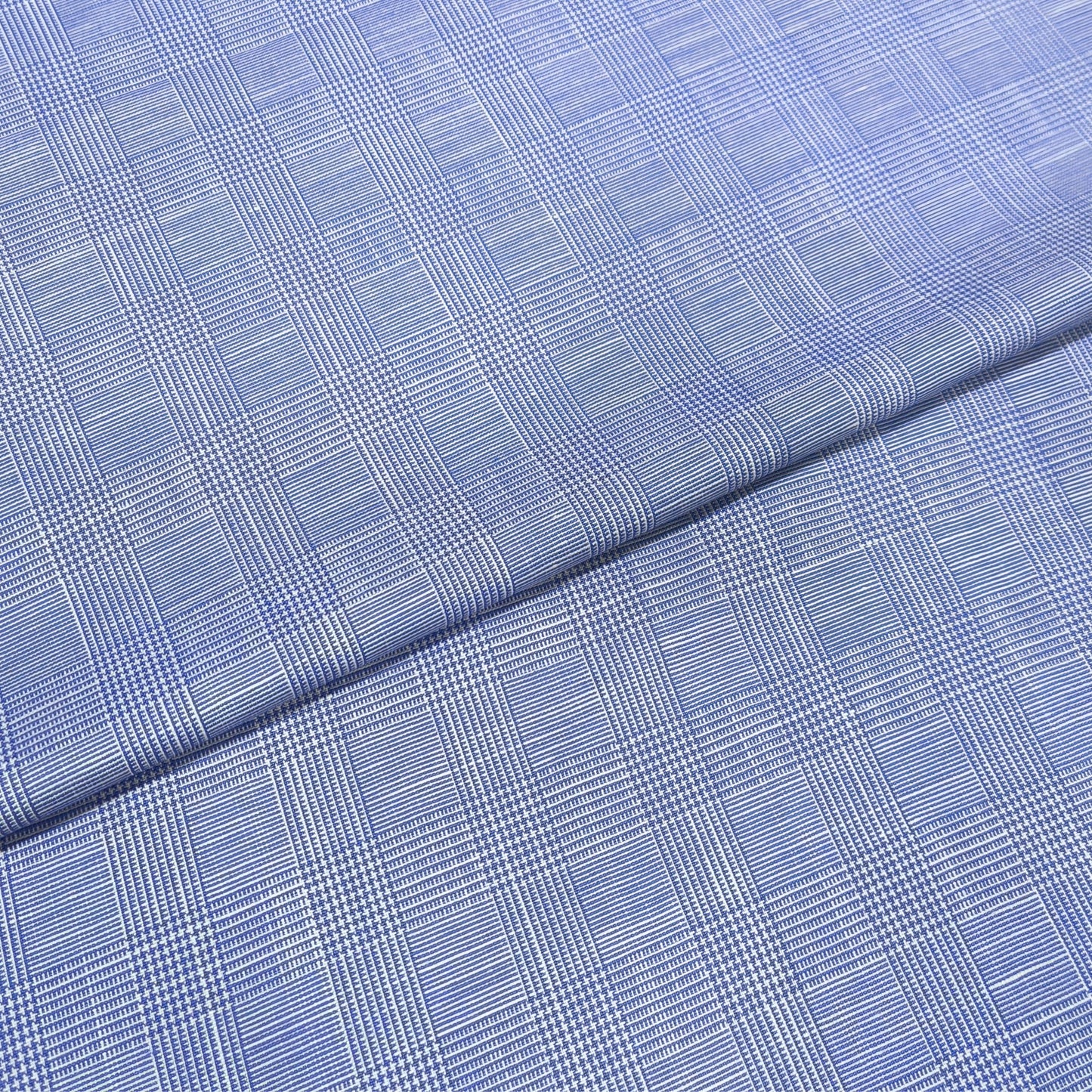 Blue Breeze Heritage Check Fabric