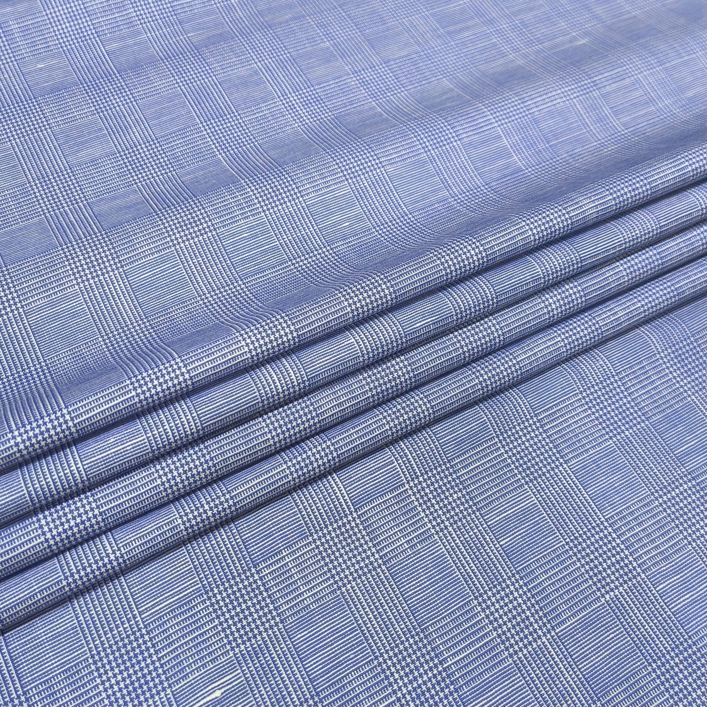 Blue Breeze Heritage Check Fabric