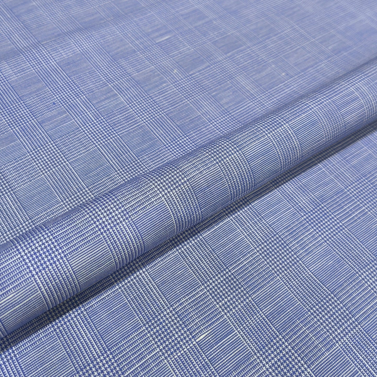 Blue Breeze Heritage Check Fabric