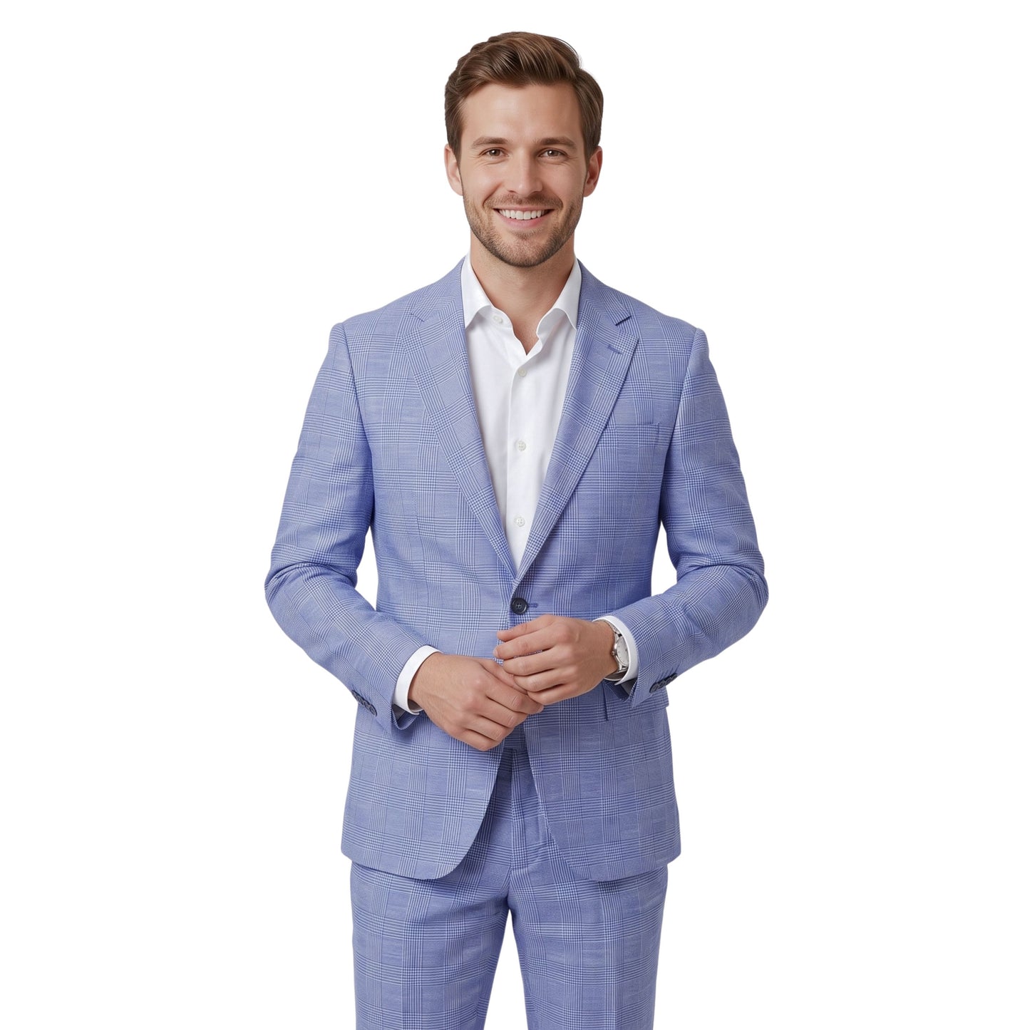 Blue Breeze Heritage Check Fabric