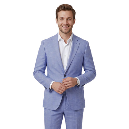 Blue Breeze Heritage Check Fabric