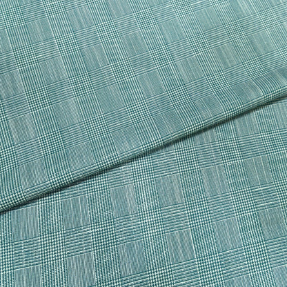 Sea Green Heritage Check Fabric