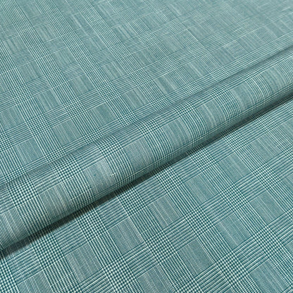 Sea Green Heritage Check Fabric