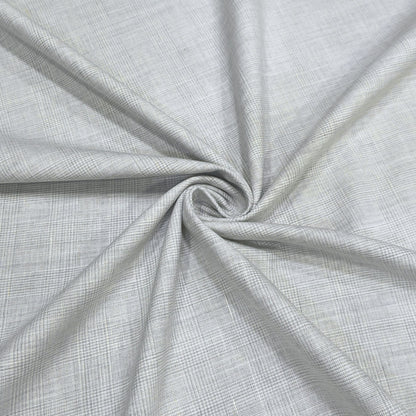 Silver Regent Check Fabric