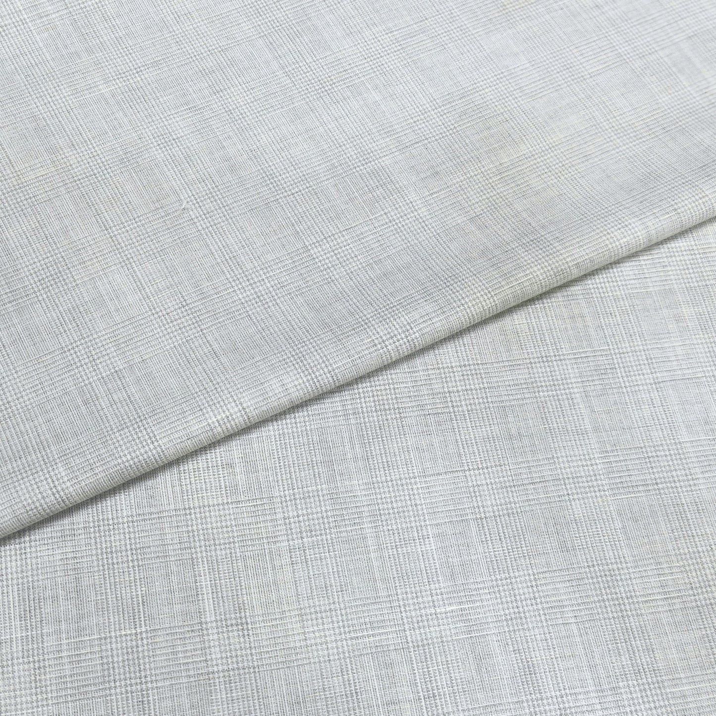 Silver Regent Check Fabric