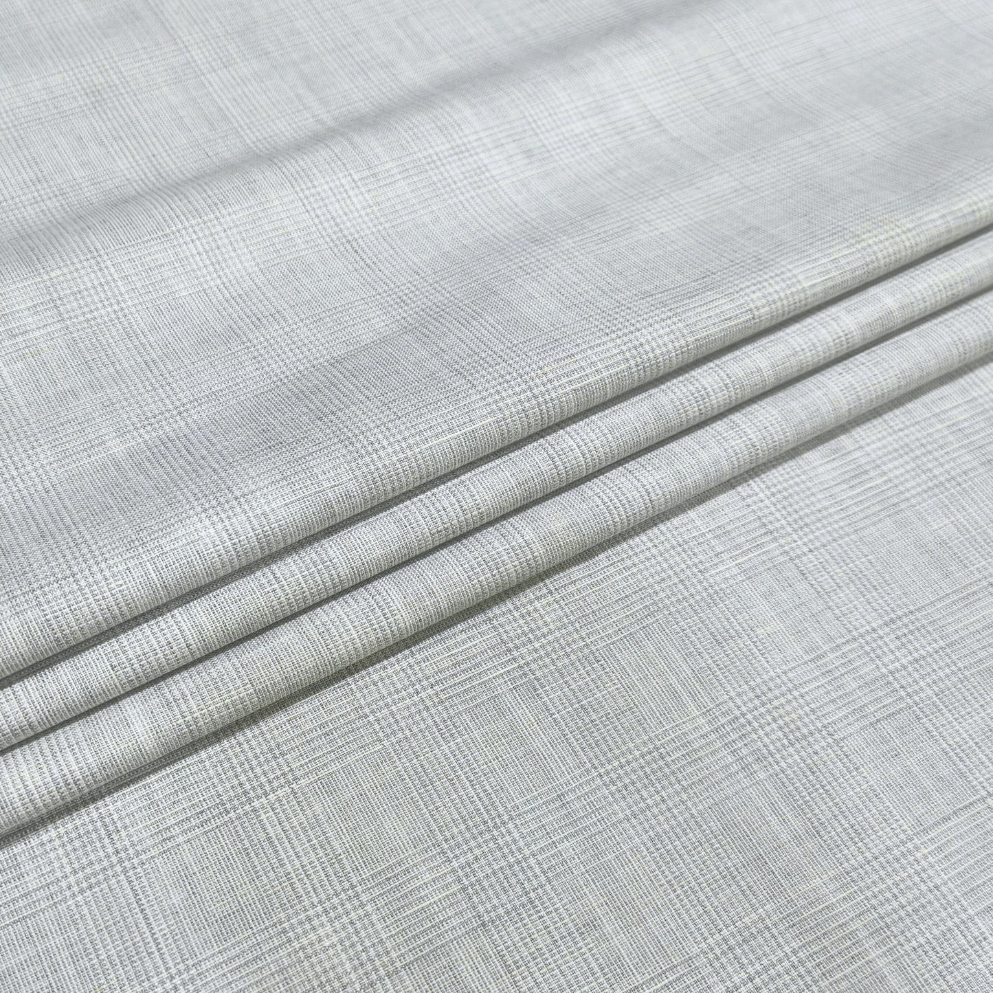 Silver Regent Check Fabric