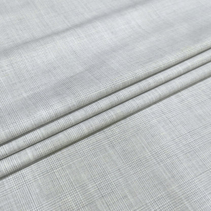 Silver Regent Check Fabric